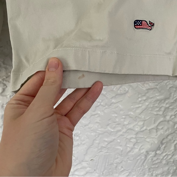 Vineyard Vines Men’s Breaker Short 9” Patriotic Whale Tan Casual Short Size 36 - Picture 4 of 14